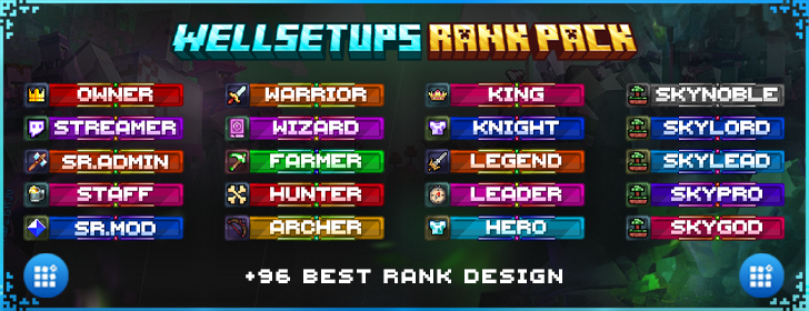 WellSetups - Prime Rank Pack +96 icon