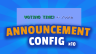 Announcements Config
