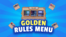 Rules Menu | Golden | Textured