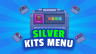 Kits Menu | Silver | Textured