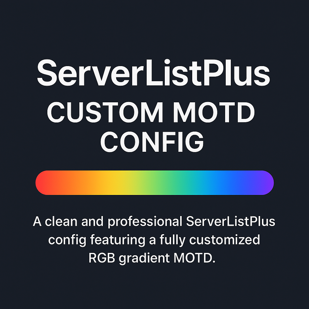 ServerListPlus | Custom Motd