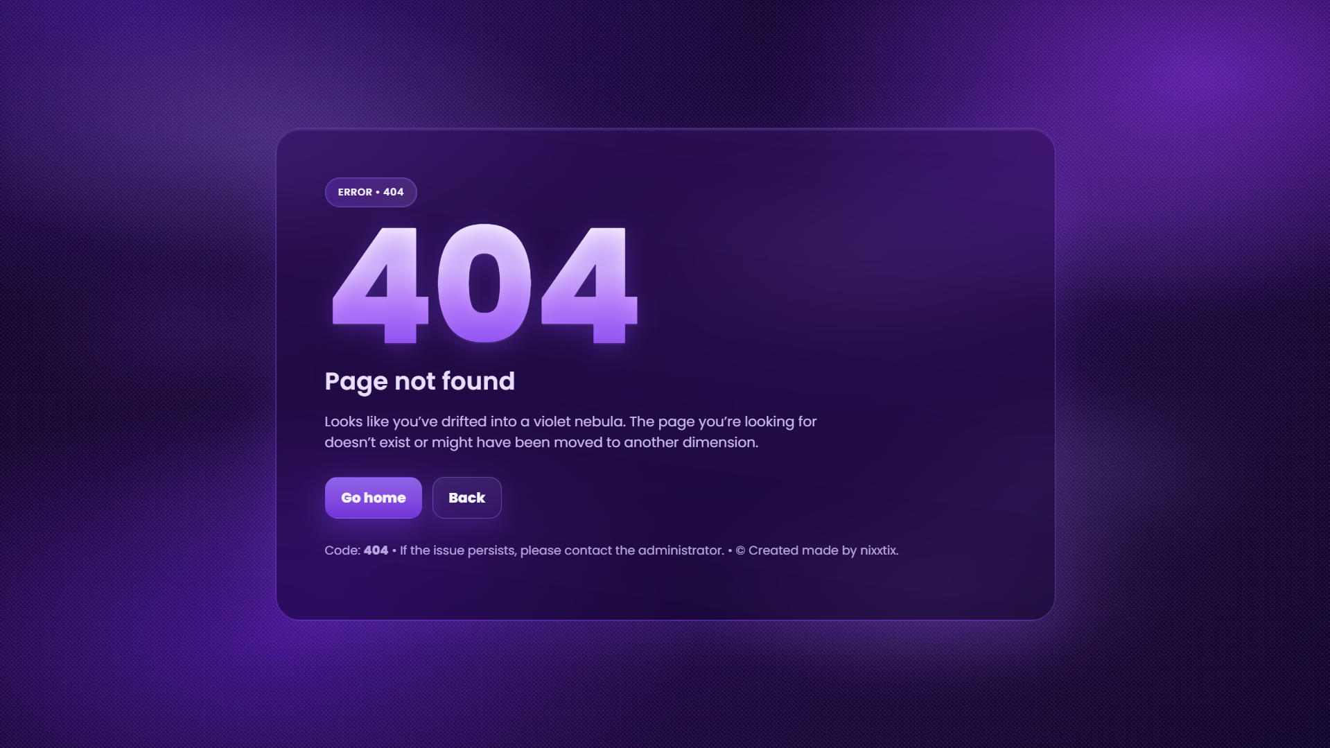 404 - Page Not Found