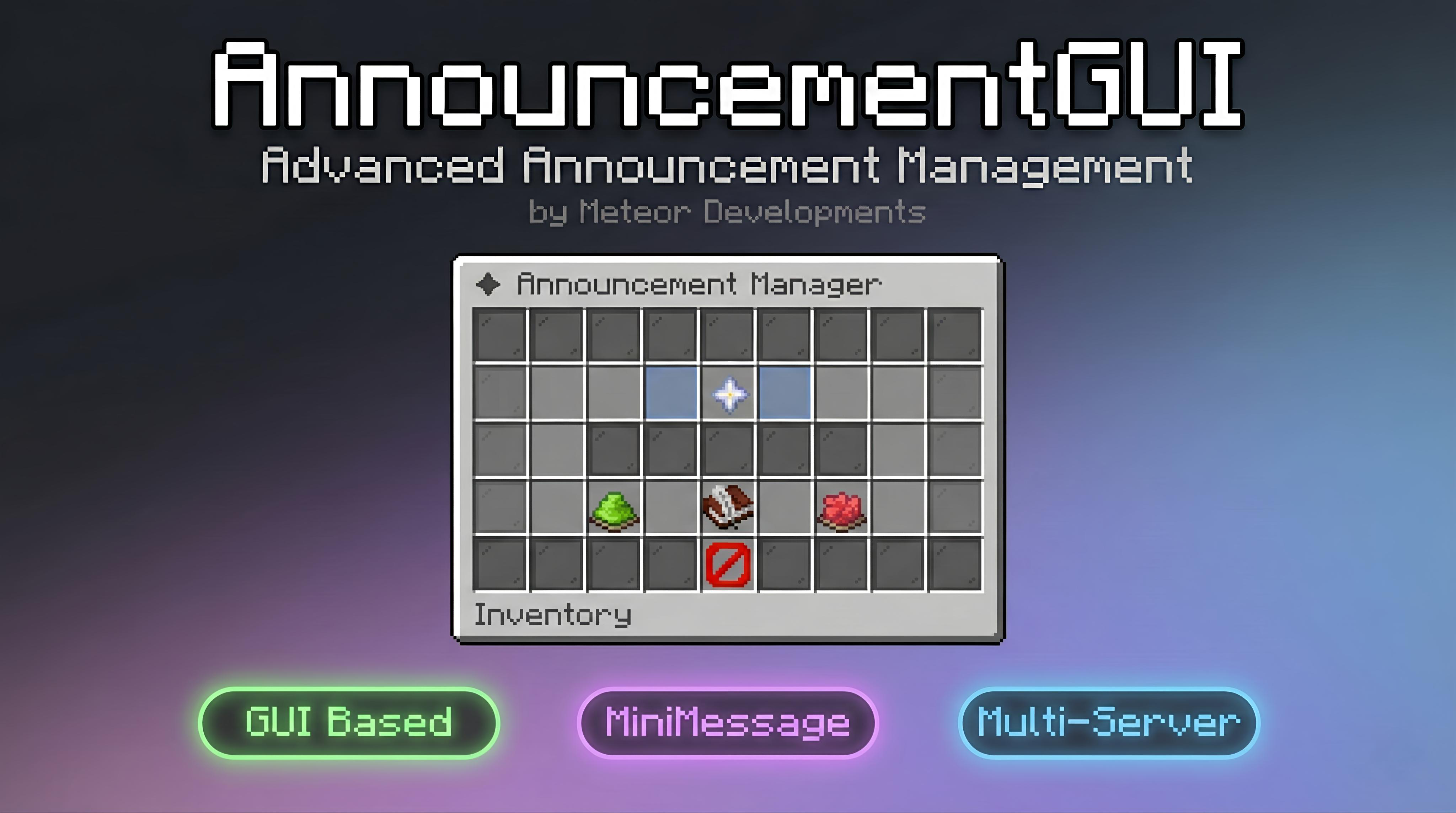 AnnouncementGUI | Plugin