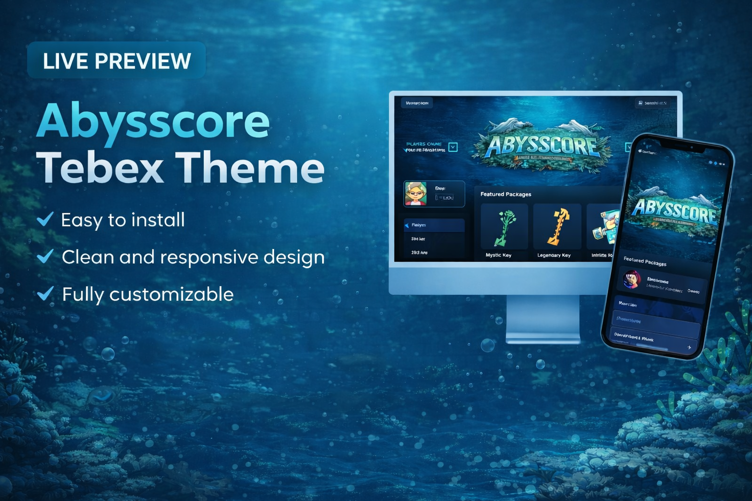 Abysscore premium tebex  theme