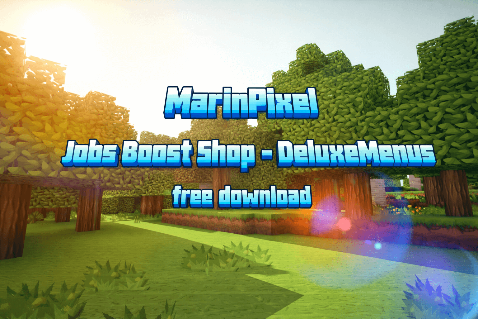 DeluxeMenu job boost shop config icon