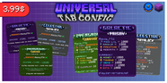 Universal | TAB CONFIG