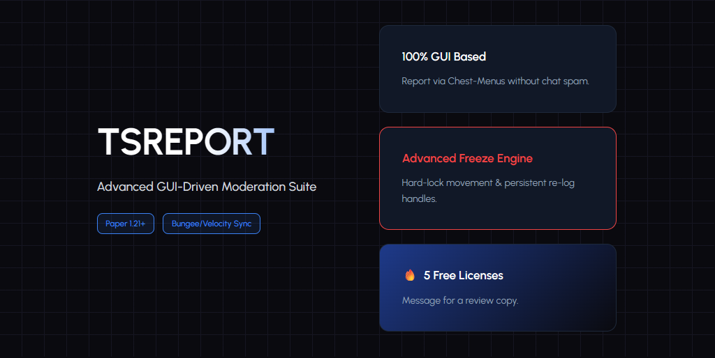 TSReport - Advanced Moderation